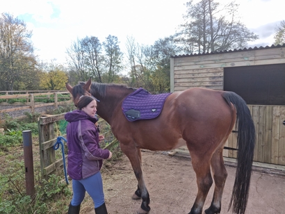 Preparing to ride