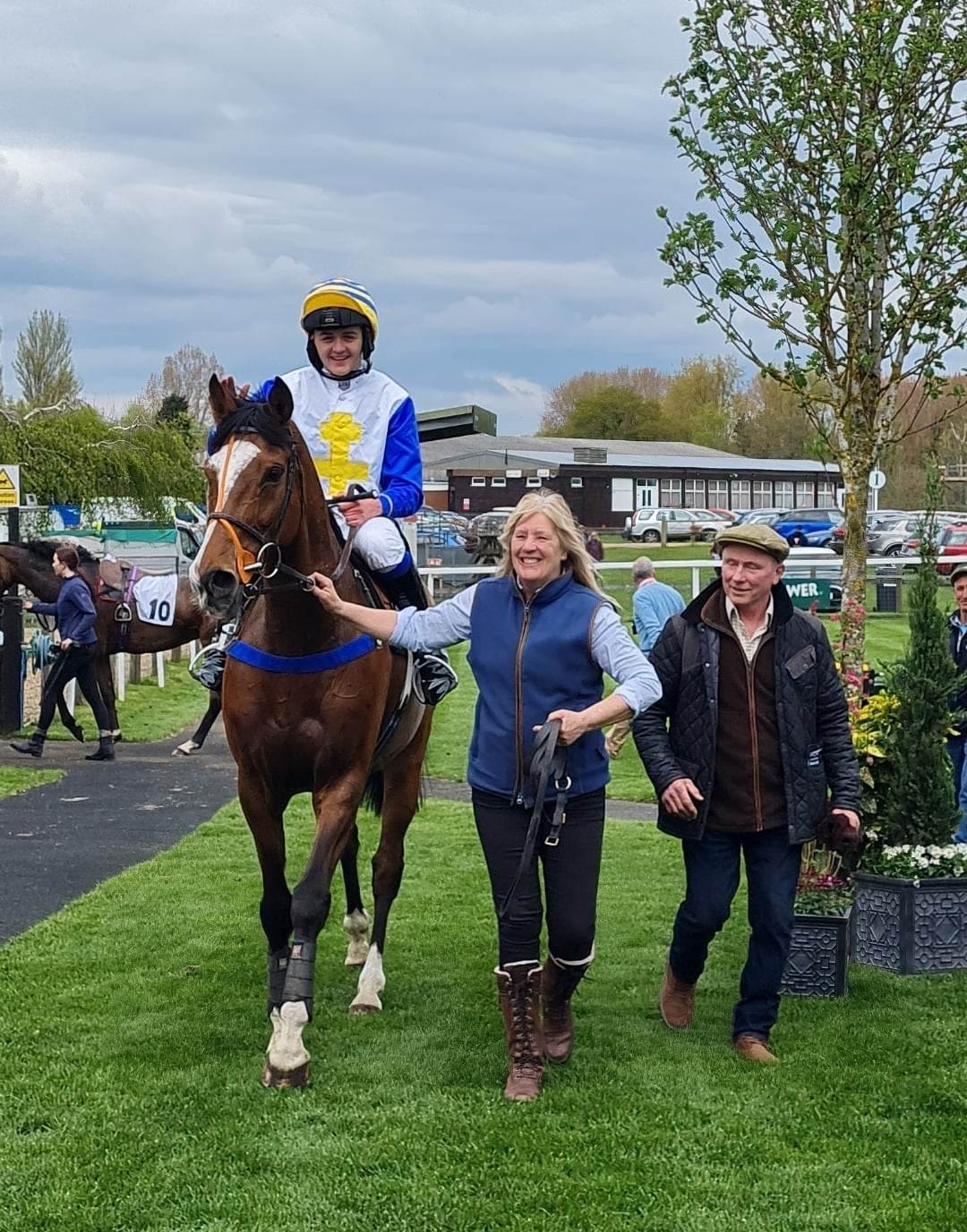 Jockey on horse