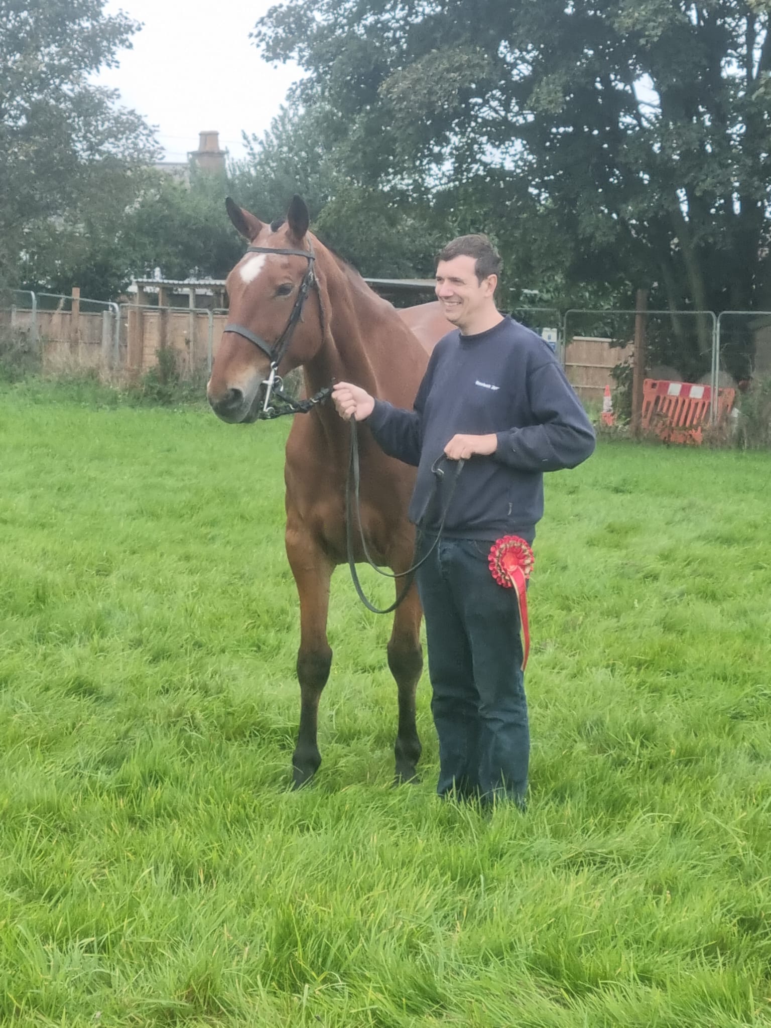 Man with horse